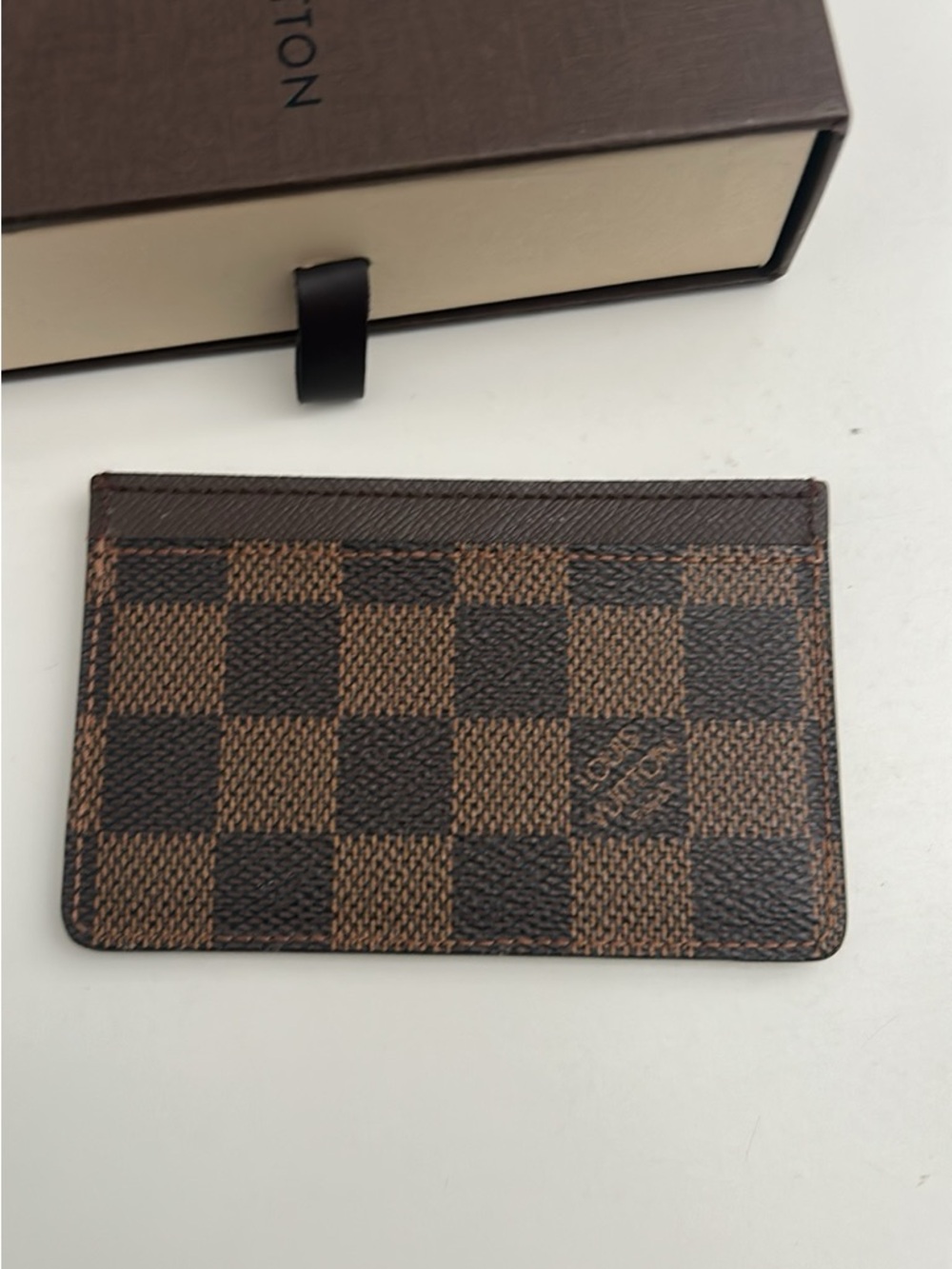 Louis Vuitton Brown Damier Ebene Slim Card Case